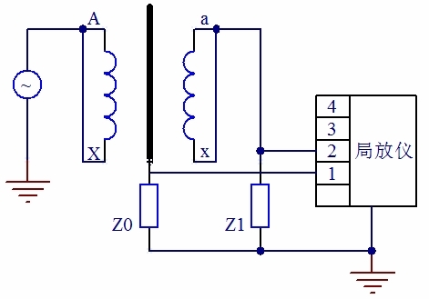單相變壓器局部放電試驗(yàn)測(cè)量回路