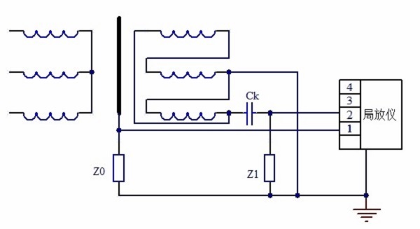 三相變壓器局部放電試驗(yàn)測(cè)量電路1